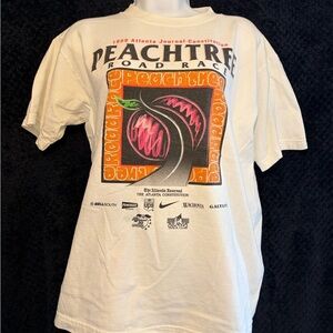 Nike Vintage 1999 Peachtree Road Race Graphic Tee - Black, Pink, Orange